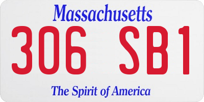 MA license plate 306SB1
