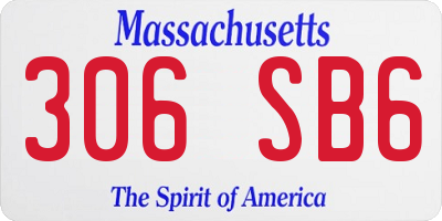 MA license plate 306SB6