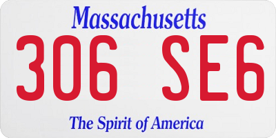 MA license plate 306SE6