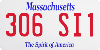 MA license plate 306SI1