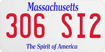 MA license plate 306SI2