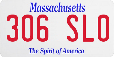 MA license plate 306SL0