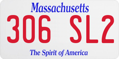 MA license plate 306SL2