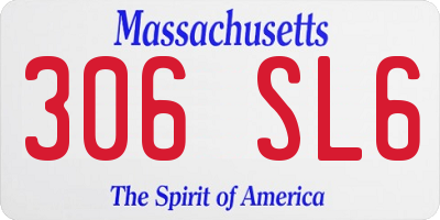 MA license plate 306SL6