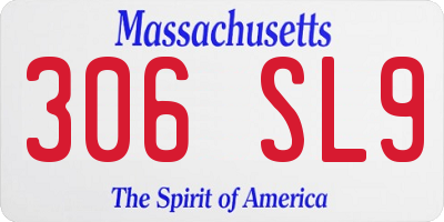 MA license plate 306SL9