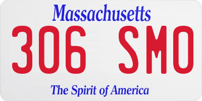 MA license plate 306SM0