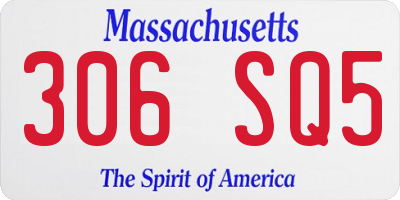 MA license plate 306SQ5