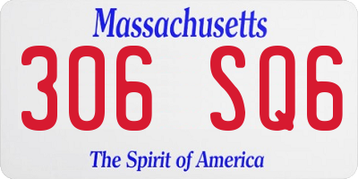 MA license plate 306SQ6