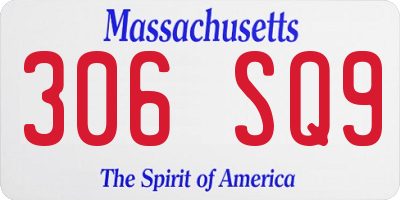 MA license plate 306SQ9