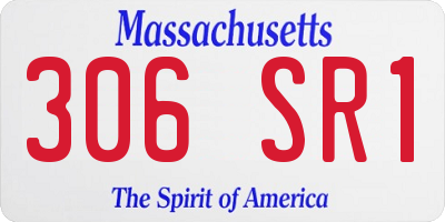 MA license plate 306SR1