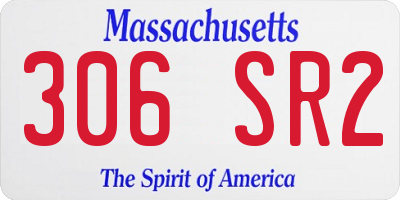 MA license plate 306SR2