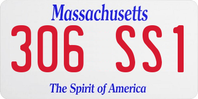 MA license plate 306SS1
