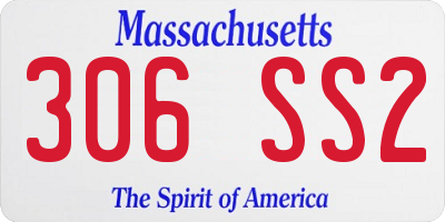 MA license plate 306SS2