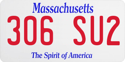 MA license plate 306SU2