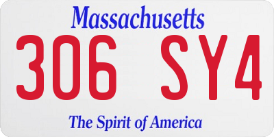 MA license plate 306SY4
