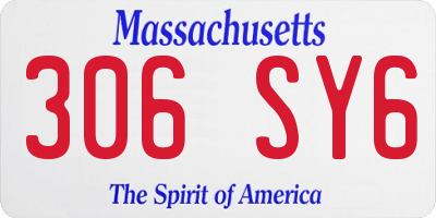 MA license plate 306SY6
