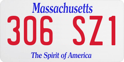 MA license plate 306SZ1