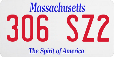 MA license plate 306SZ2