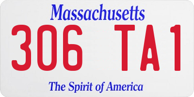 MA license plate 306TA1