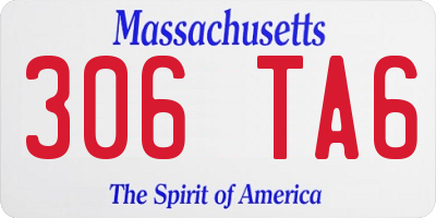 MA license plate 306TA6