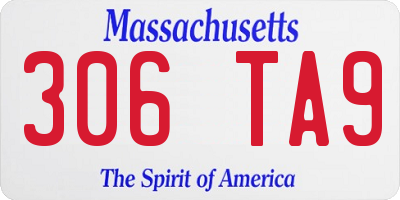 MA license plate 306TA9