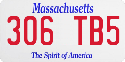 MA license plate 306TB5