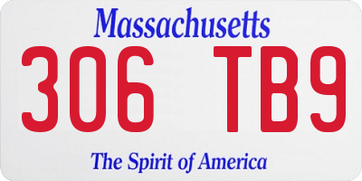 MA license plate 306TB9
