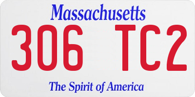 MA license plate 306TC2