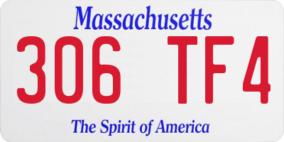 MA license plate 306TF4