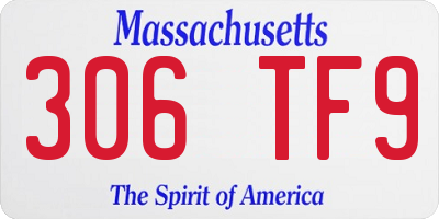 MA license plate 306TF9