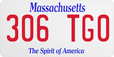 MA license plate 306TG0