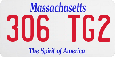 MA license plate 306TG2