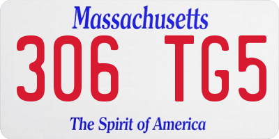 MA license plate 306TG5