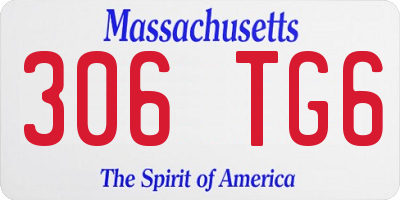 MA license plate 306TG6