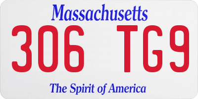 MA license plate 306TG9