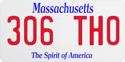 MA license plate 306TH0