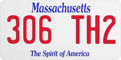 MA license plate 306TH2
