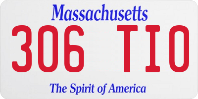 MA license plate 306TI0