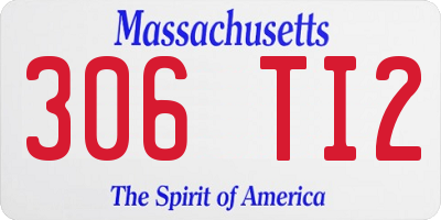 MA license plate 306TI2
