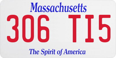MA license plate 306TI5
