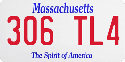 MA license plate 306TL4