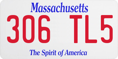 MA license plate 306TL5