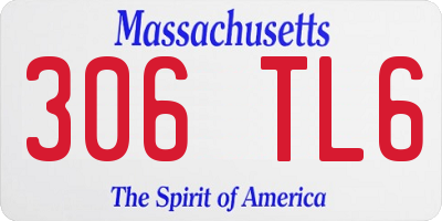 MA license plate 306TL6
