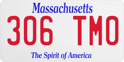 MA license plate 306TM0