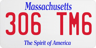 MA license plate 306TM6