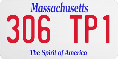 MA license plate 306TP1