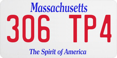 MA license plate 306TP4