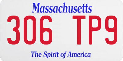 MA license plate 306TP9