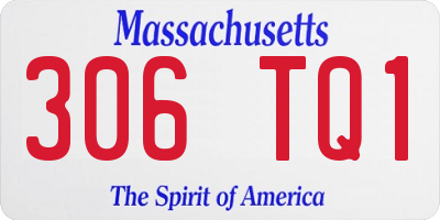 MA license plate 306TQ1