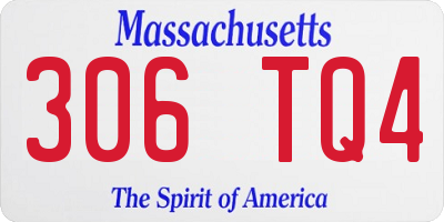 MA license plate 306TQ4